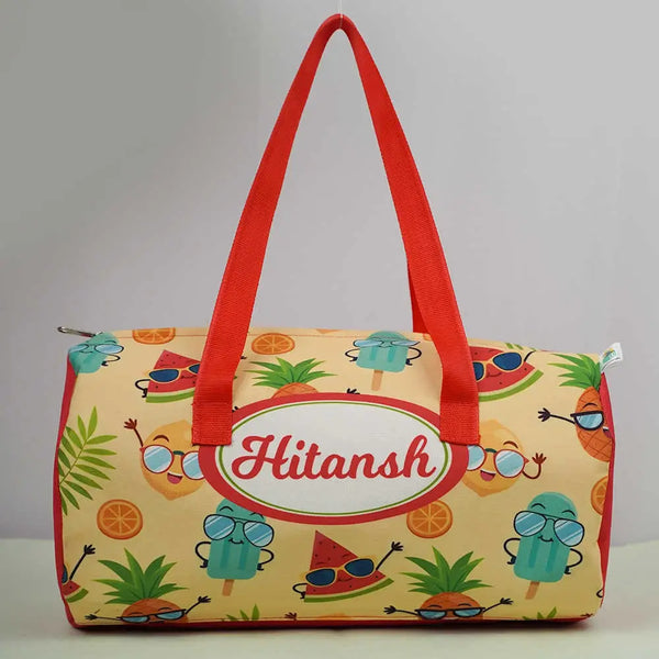 Personalised Ice Carme Printed Kids Swimming Duffle Bag